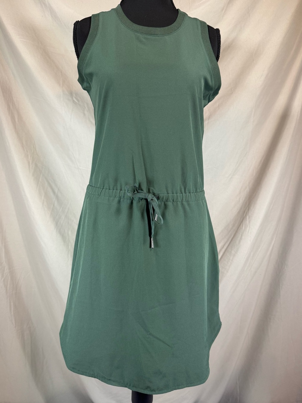 Kyodan Active Tie-Waist‎ Midi Dress - Sage Green - XS